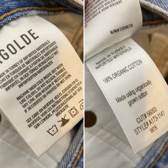 Agolde Jeans 90’s High Rise Straight Jeans 27 - Picture 9 of 11